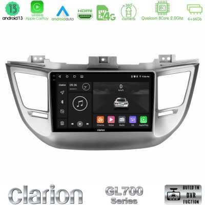 Clarion GL700 Series 8Core Android13 4+64GB Hyundai Tucson 2015-2018 Navigation Multimedia Tablet 9" Με Carplay & Android Auto Clarion GL700 Series 8Core Android13 4+64GB Hyundai Tucson 2015-2018 Navigation Multimedia Tablet 9" Με Carplay & Android Auto