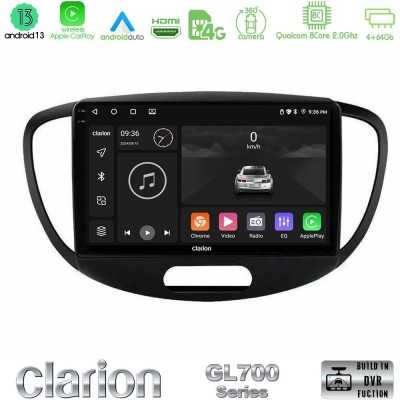 Clarion GL700 Series 8Core Android13 4+64GB Hyundai i10 2008-2014 Navigation Multimedia Tablet 9" Με Carplay & Android Auto