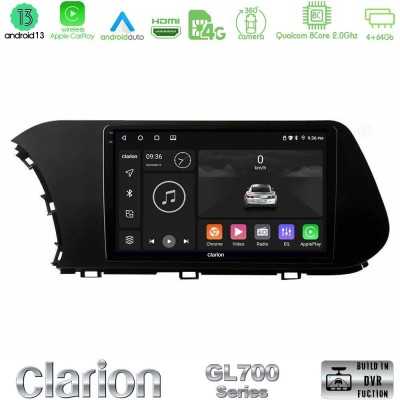 Clarion GL700 QUALCOMM Series 8Core Android ClarionOS 4+64GB Hyundai i20 2021-2023 Navigation Multimedia Tablet 10" Με Carplay &