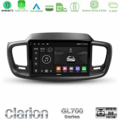 Clarion GL700 Series 8Core Android13 4+64GB Kia Sorento 2018-2021 Navigation Multimedia Tablet 9" Με Carplay & Android Auto