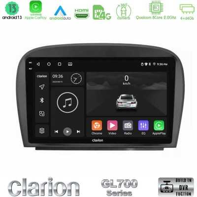 Clarion GL700 Series 8Core Android13 4+64GB Mercedes SL Class 2005-2011 Navigation Multimedia Tablet 9" Με Carplay & Android Aut