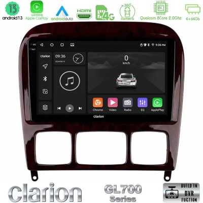 Clarion GL700 Series 8Core Android13 4+64GB Mercedes S Class 1999-2004 (W220) Navigation Multimedia Tablet 9" Με Carplay & Andro