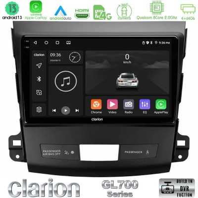 Clarion GL700 Series 8Core Android13 4+64GB Mitsubishi Outlander/Citroen C-Crosser/Peugeot 4007 Navigation Multimedia Tablet 9" 