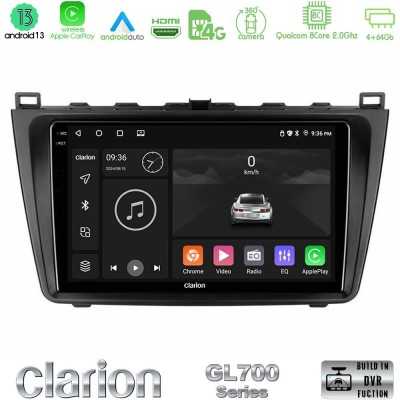 Clarion GL700 Series 8Core Android13 4+64GB Mazda 6 2008-2012 Navigation Multimedia Tablet 9" Με Carplay & Android Auto