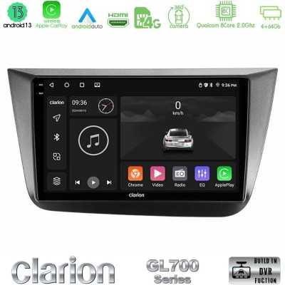 Clarion GL700 Series 8Core Android13 4+64GB Seat Altea 2004-2015 Navigation Multimedia Tablet 9" Με Carplay & Android Auto