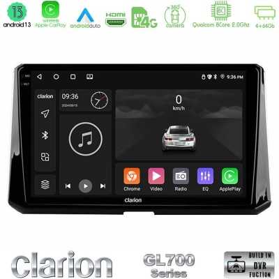 Clarion GL700 QUALCOMM Series 8Core Android ClarionOS 4+64GB Toyota Corolla 2019-2022 Navigation Multimedia Tablet 10" Με Carpla