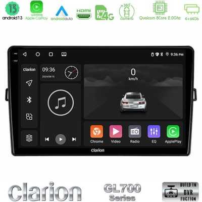 Clarion GL700 QUALCOMM Series 8Core Android ClarionOS 4+64GB Toyota Auris Navigation Multimedia Tablet 10" Με Carplay & Android 