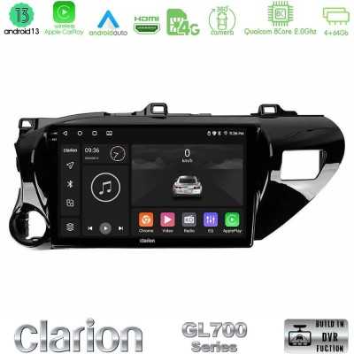 Clarion GL700 QUALCOMM Series 8Core Android ClarionOS 4+64GB Toyota Hilux 2017-2024 Navigation Multimedia Tablet 10" Με Carplay 