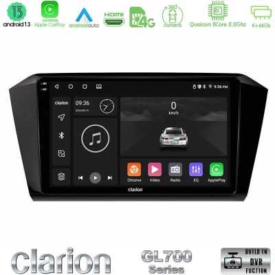 Clarion GL700 QUALCOMM Series 8Core Android ClarionOS 4+64GB VW Passat Navigation Multimedia Tablet 10" Με Carplay & Android Aut