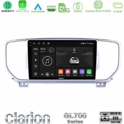 Clarion GL700 Series 8Core Android13 4+64GB Kia Sportage 2016-2018 Navigation Multimedia Tablet 9" Με Carplay & Android Auto