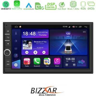 Bizzar 2DIN Deck 8core Android13 4+64GB Navigation Multimedia Deckless 7" με Carplay/AndroidAuto Bizzar 2DIN Deck 8core Android13 4+64GB Navigation Multimedia Deckless 7" με Carplay/AndroidAuto