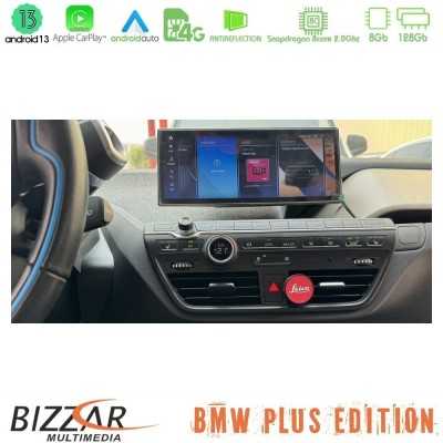 Bizzar Plus Edition BMW i3 2013-2017 Android13 (8+128GB) Navigation Multimedia 12.3" Slim HD Black Panel