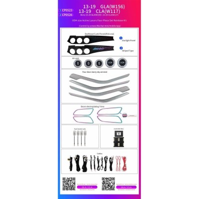 Ατμοσφαιρικός Φωτισμός TESLA MODEL3 OEM Ambient Light Full Kit