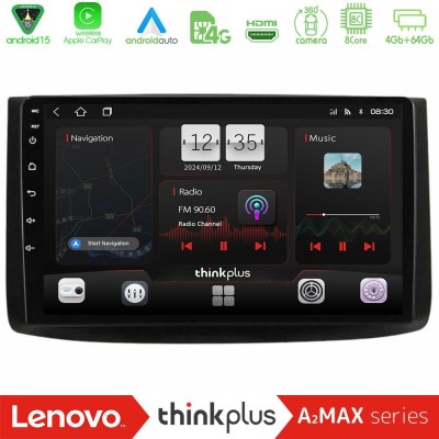 Lenovo Thinkplus A2MAX Series 8Core Android15 4+64GB Chevrolet Aveo 2006-2010 Navigation Multimedia Tablet 9"