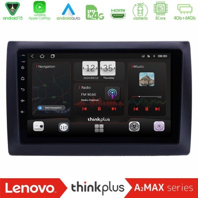 Lenovo Thinkplus A2MAX Series 8Core Android15 4+64GB Fiat Stilo Navigation Multimedia Tablet 9"