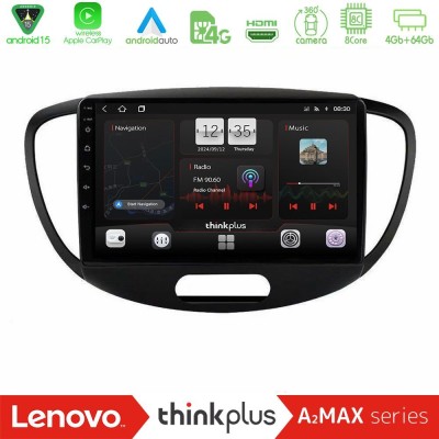 Lenovo Thinkplus A2MAX Series 8Core Android15 4+64GB Hyundai i10 2008-2014 Navigation Multimedia Tablet 9"