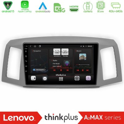 Lenovo Thinkplus A2MAX Series 8Core Android15 4+64GB Jeep Grand Cherokee 2005-2007 Navigation Multimedia Tablet 10"