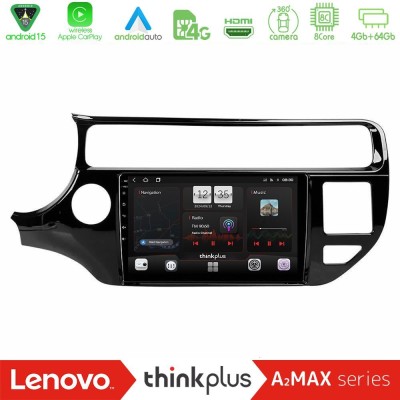Lenovo Thinkplus A2MAX Series 8Core Android15 4+64GB Kia Rio 2015-2017 Navigation Multimedia Tablet 9"