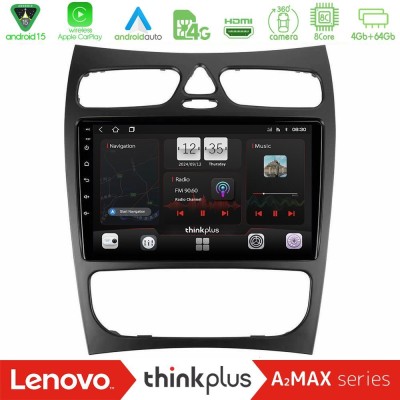 Lenovo Thinkplus A2MAX Series 8Core Android15 4+64GB Mercedes CLK Class W209 2000-2004 Navigation Multimedia Tablet 9"