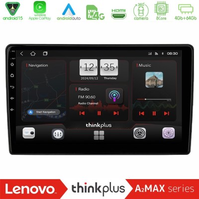 Lenovo Thinkplus A2MAX Series 8Core Android15 4+64GB Mazda 6 2008-2012 Navigation Multimedia Tablet 9"