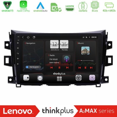 Lenovo Thinkplus A2MAX Series 8Core Android15 4+64GB Nissan Navara NP300 Navigation Multimedia Tablet 9"