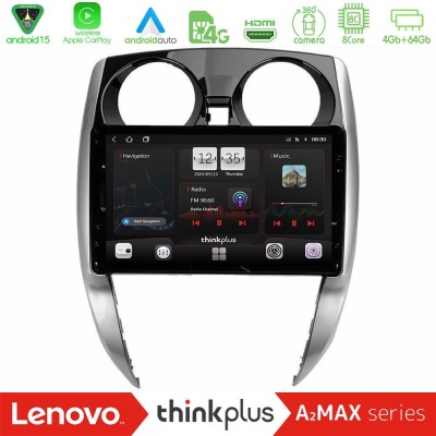 Lenovo Thinkplus A2MAX Series 8Core Android15 4+64GB Nissan Note 2013-2018 Navigation Multimedia Tablet 10"