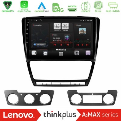 Lenovo Thinkplus A2MAX Series 8Core Android15 4+64GB Skoda Octavia 5 Navigation Multimedia Tablet 10"