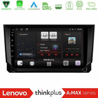 Lenovo Thinkplus A2MAX Series 8Core Android15 4+64GB Seat Arona/Ibiza Navigation Multimedia Tablet 9"