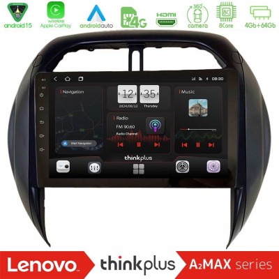 Lenovo Thinkplus A2MAX Series 8Core Android15 4+64GB Toyota RAV4 2001-2005 (Auto A/C) Navigation Multimedia Tablet 9"