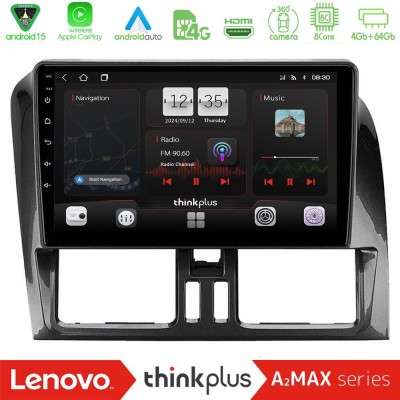 Lenovo Thinkplus A2MAX Series 8Core Android15 4+64GB Volvo XC60 2009-2012 Navigation Multimedia Tablet 9"