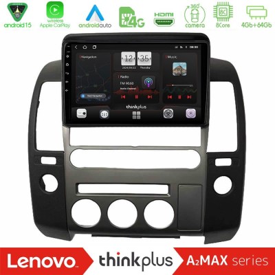 Lenovo Thinkplus A2MAX Series 8Core Android15 4+64GB Nissan Navara D40 2006-2012 (με εργ.οθόνη) Navigation Multimedia Tablet 9"