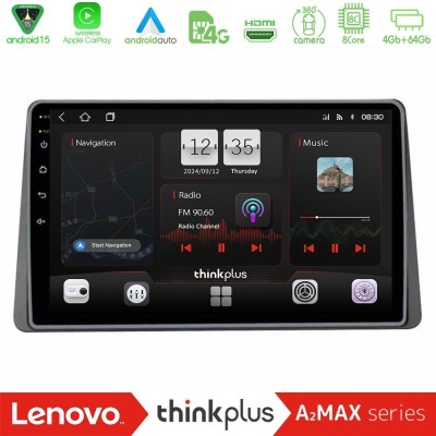 Lenovo Thinkplus A2MAX Series 8Core Android15 4+64GB Dacia Duster 2022- Navigation Multimedia Tablet 9"