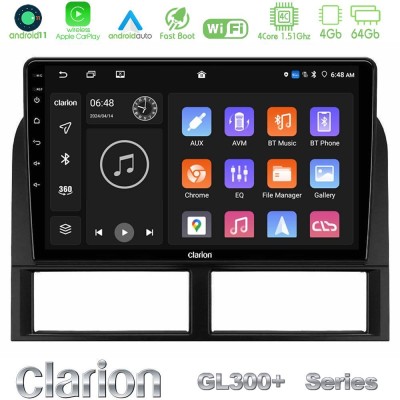 Clarion GL300+ Series 4Core Android11 4+64GB Jeep Grand Cherokee 1999-2004 Navigation Multimedia Tablet 9"