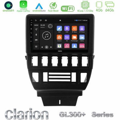 Clarion GL300+ Series 4Core Android11 4+64GB Lada Niva Navigation Multimedia Tablet 9"