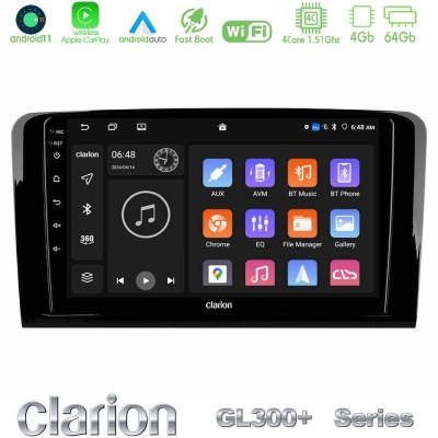 Clarion GL300+ Series 4Core Android11 4+64GB Mercedes ML/GL Class Navigation Multimedia Tablet 9"