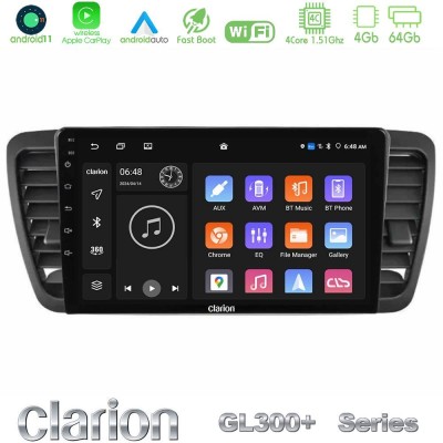 Clarion GL300+ Series 4Core Android11 4+64GB Subaru Legacy/Outback 2002-2008 Navigation Multimedia Tablet 9"