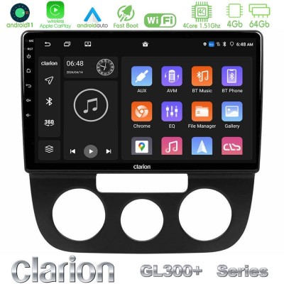 Clarion GL300+ Series 4Core Android11 4+64GB VW Jetta Navigation Multimedia Tablet 10"