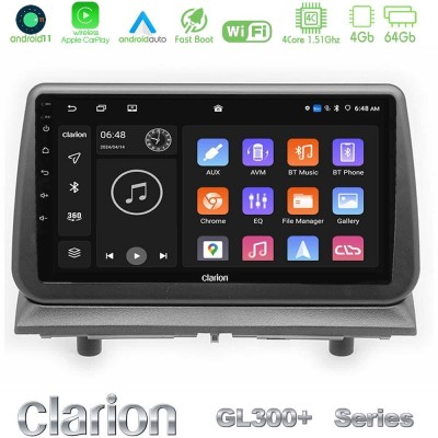 Clarion GL300+ Series 4Core Android11 4+64GB Dodge Nitro 2007-2011 Navigation Multimedia Tablet 9"