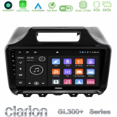 Clarion GL300+ Series 4Core Android11 4+64GB Toyota iQ 2008 – 2015 Navigation Multimedia Tablet 9"