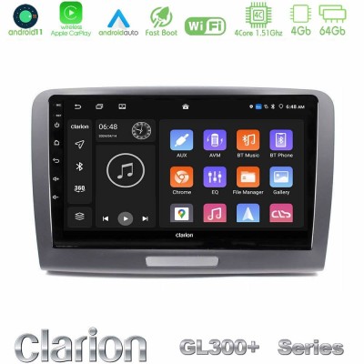 Clarion GL300+ Series 4Core Android11 4+64GB Skoda Superb 2008-2015 Navigation Multimedia Tablet 9"