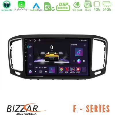 Bizzar F Series 8Core Android14 4+64GB VW Sharan 2015-2023 Navigation Multimedia Tablet 9" Με Carplay & Android Auto