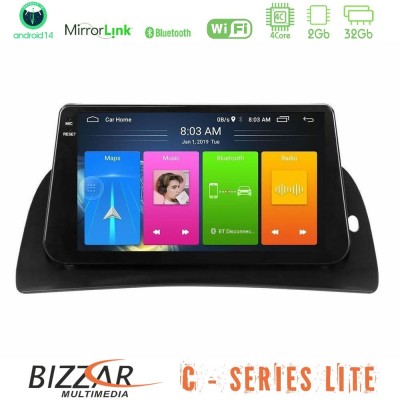 Bizzar C Series Lite 4Core Android14 2+32GB Renault Kangoo 2015-2018 Navigation Multimedia Tablet 9"