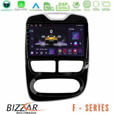 Bizzar F Series 8Core Android14 4+64GB Renault Clio 2012-2016 Navigation Multimedia Tablet 9" Με Carplay & Android Auto