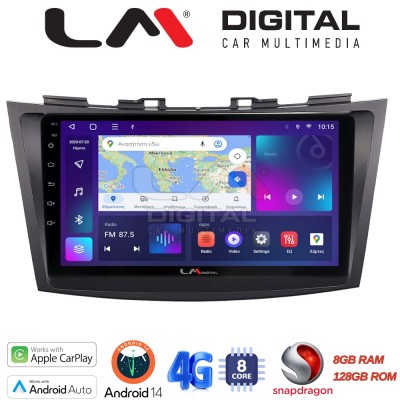 LM Digital - LM ZT8179 GPS Οθόνη OEM Multimedia Αυτοκινήτου για SUZUKI SWIFT 20112016 (CarPlay/AndroidAuto/BT/GPS/WIFI/GPRS)