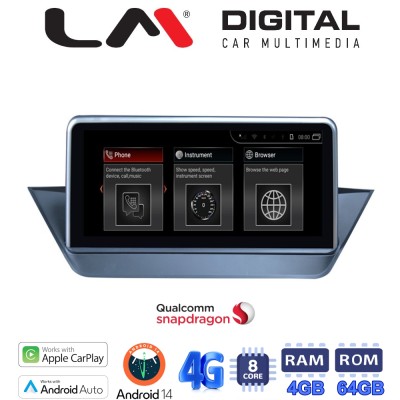 LM Digital - LM JFK219 464 Οθόνη OEM Multimedia Αυτοκινήτου για BMW X1 E84 2009 2014 (CarPlay/AndroidAuto/BT/GPS/WIFI/GPRS)