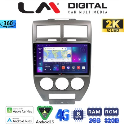 LM Digital - LM ZB8251 GPS Οθόνη OEM Multimedia Αυτοκινήτου για JEEP COMPASS 20072011 (CarPlay/AndroidAuto/BT/GPS/WIFI/GPRS)