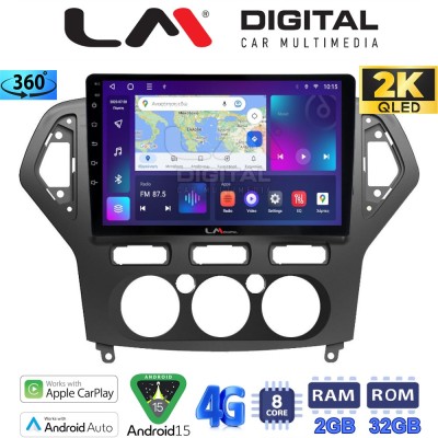 LM Digital - LM ZB8367A GPS Οθόνη OEM Multimedia Αυτοκινήτου για FORD MONDEO 2007 2010 (CarPlay/AndroidAuto/BT/GPS/WIFI/GPRS)