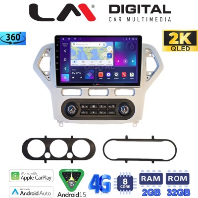 LM Digital - LM ZB8367S GPS Οθόνη OEM Multimedia Αυτοκινήτου για Ford Mondeo 2007 2010 (CarPlay/AndroidAuto/BT/GPS/WIFI/GPRS)