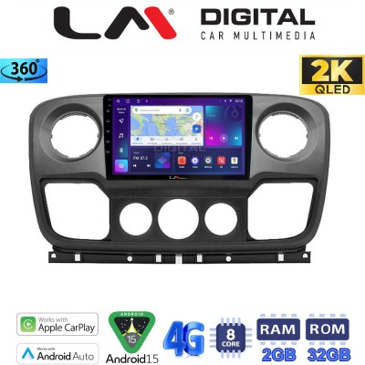 LM Digital - LM ZB8503 GPS Οθόνη OEM Multimedia Αυτοκινήτου για NISSAN NV400 2011 2020 OPEL Movano 2011 2020 RENAULT Master III