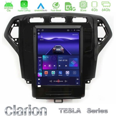 Clarion GL300 Tesla Series Android OS 8Core 4+64GB Renault Clio 5 2020-2025 Navigation Multimedia Tablet 9.7"